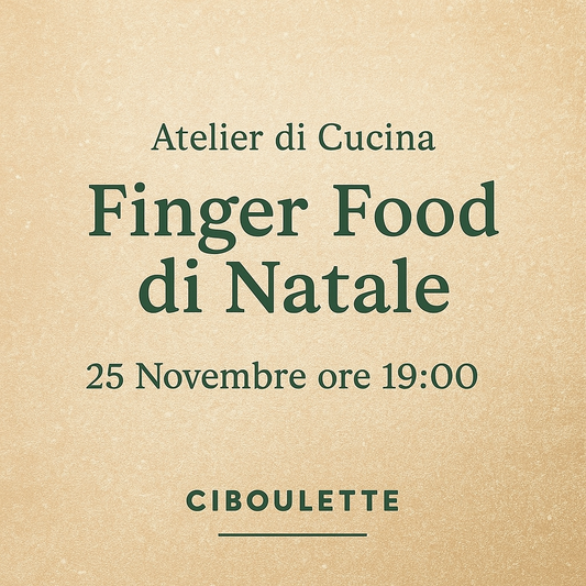 25 Novembre: FINGER FOOD DI NATALE