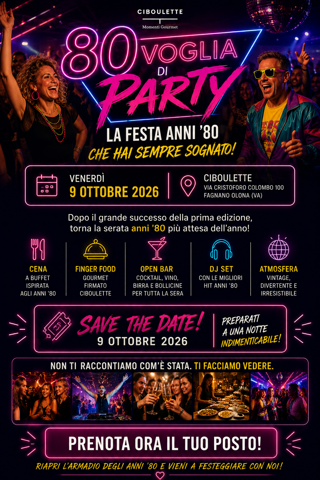 80 Voglia di Party - La festa anni 80 che hai sempre sognato!