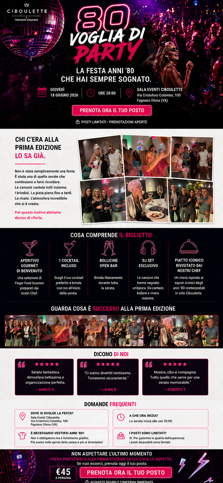 80 Voglia di Party - La festa anni 80 che hai sempre sognato!